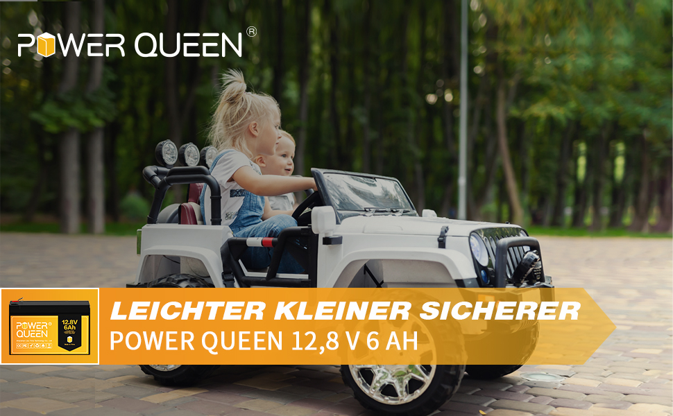 LiFePO4 акумулятор Power Queen 12V 100Ah літій-залізо-фосфатна батарея для кемперів та будинків на колесах