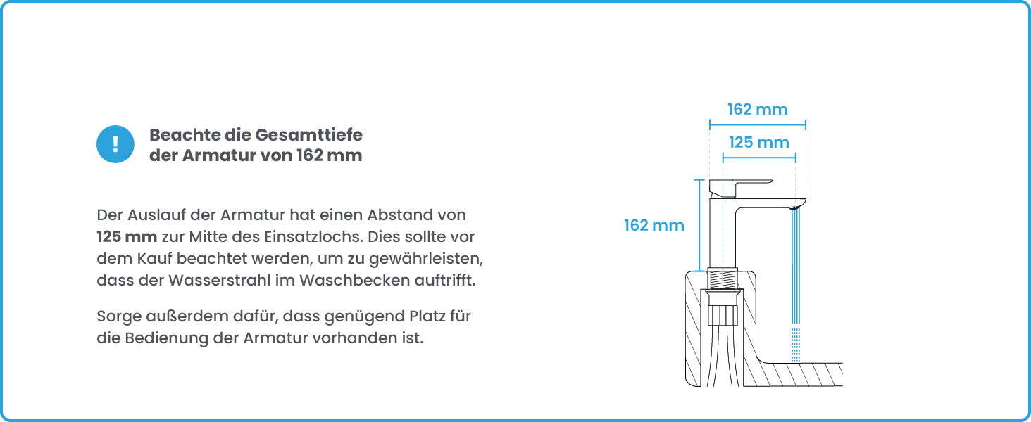 Змішувач для ванної кімнати Bächlein Mizarela, хром, з керамічним картриджем, плоский вилив, комплект для монтажу