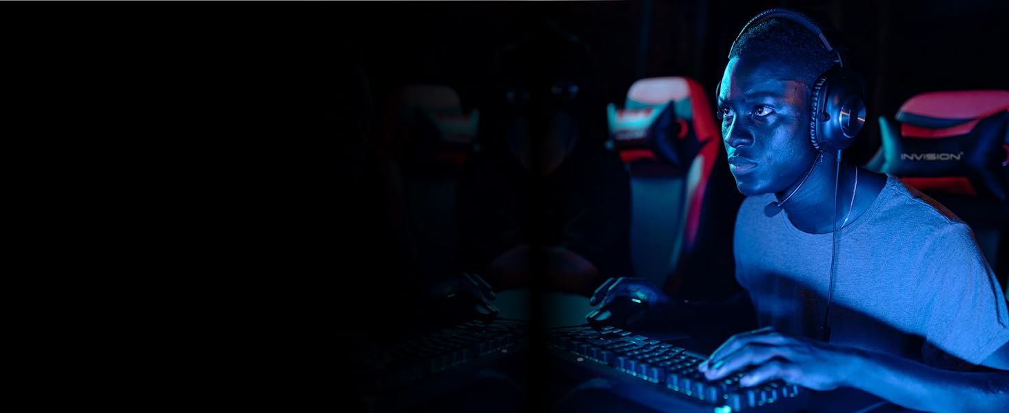 Кріплення для монітора Invision Vortex Gaming – 27–57 дюймів – Curved & UltraWide – RGB LED – 3–18 кг (VR200)