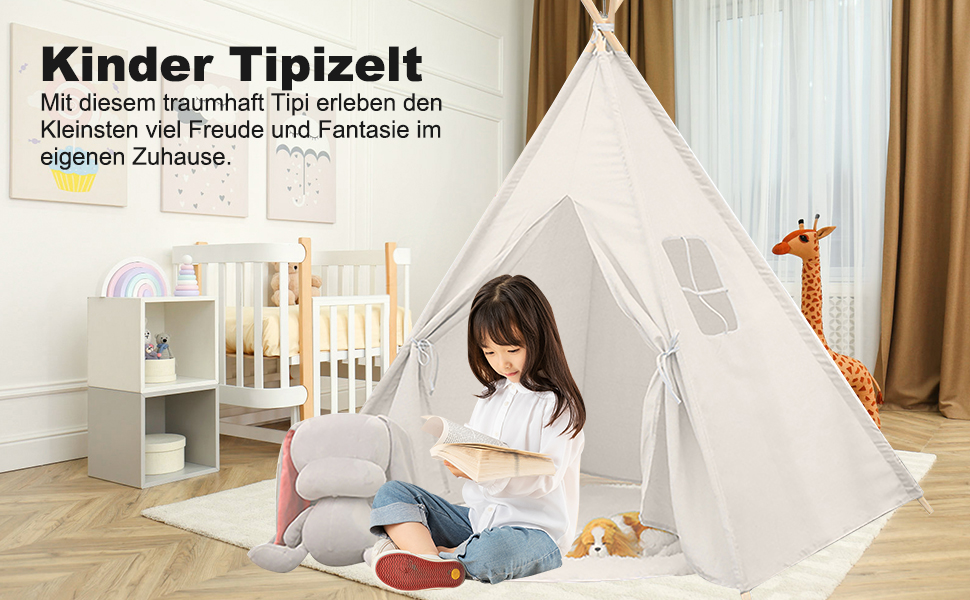 Дитячий намет-типі для гри, намет-типі для дітей з вікном, індіанський намет-типі для дому та вулиці, ігровий будиночок