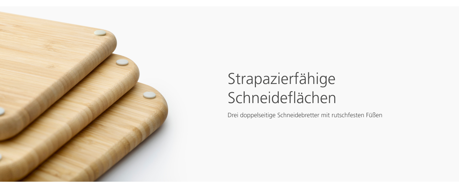 Набір дерев'яних обробних дощок Joseph Joseph Nest Boards (3 шт.), бамбук, нековзкі ніжки, металевий тримач