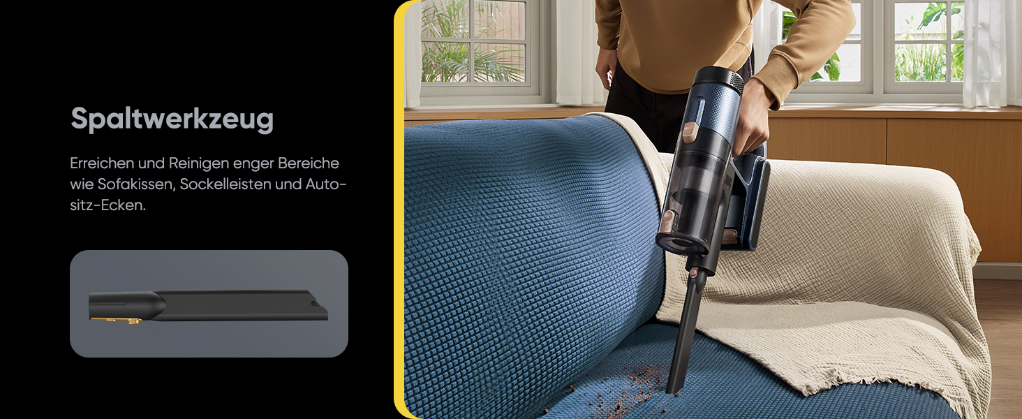 Акумуляторний пилосос Vexilar Leichter 50Kpa, 50хв, 450W, LED-дисплей, 6-в-1 для килимів, підлоги, шерсті тварин, авто, синій