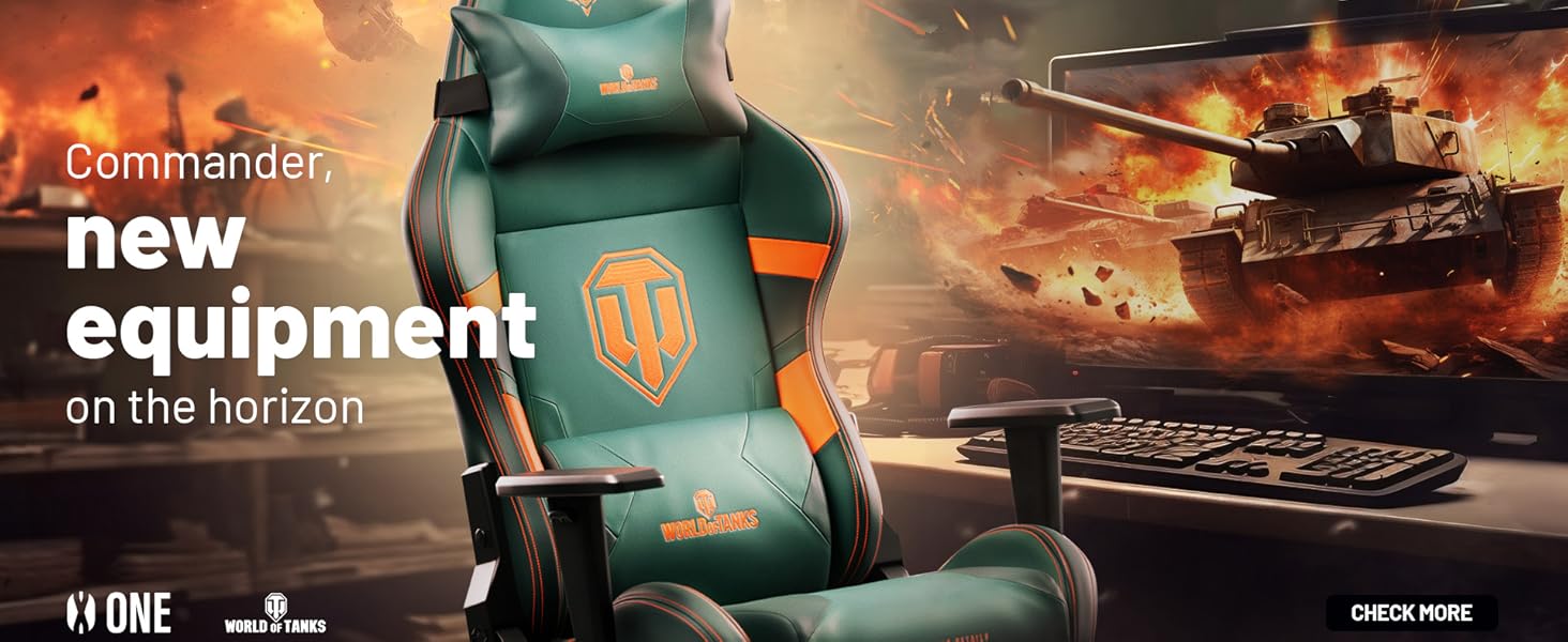 Ігровий крісло Diablo X-One 2.0 для World of Tanks з регульованими підлокітниками та ергономічним дизайном, подушки для шиї та попереку
