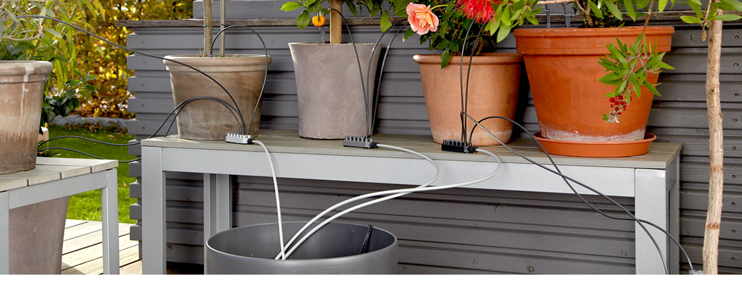 Набір для поливу Gardena City Gardening Terrassen-Schlauchbox 10 м: шланг 10 м, компактна карусель, зручна ручка, для тераси та саду