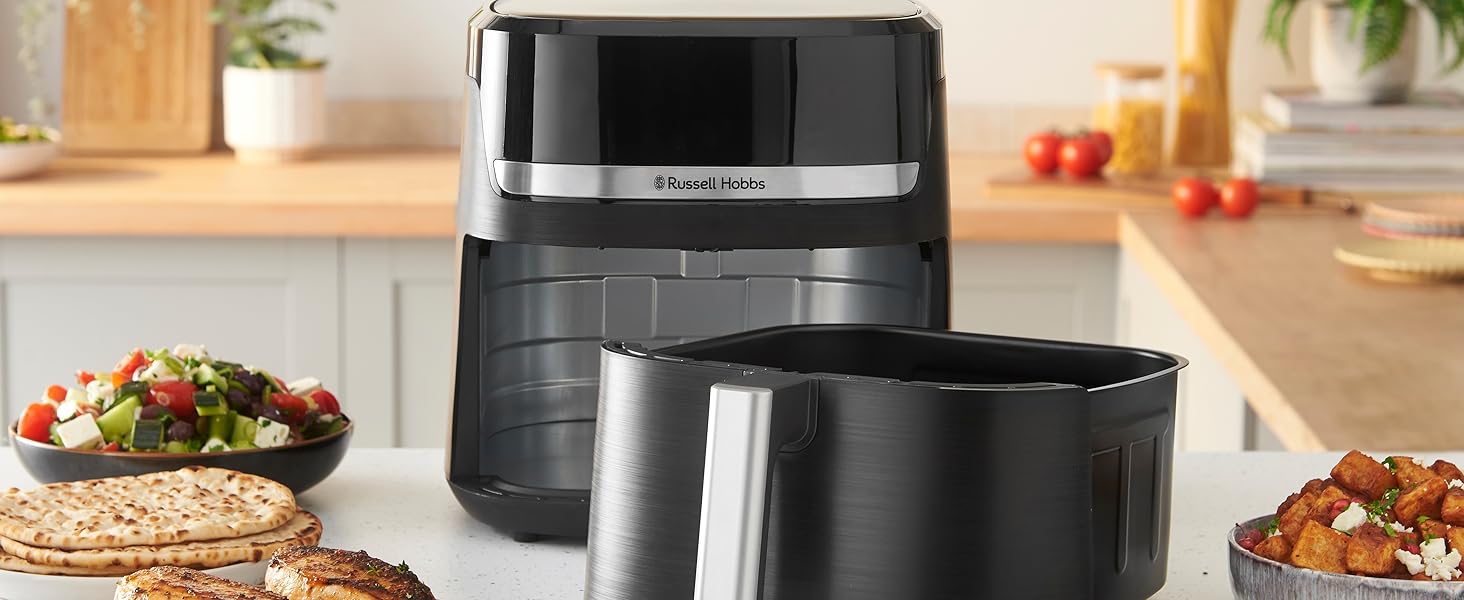 Фритюрниця Russell Hobbs SatisFry XXL 8.3л Rapid AirFryer з Rapid Air, 9 програм, сенсорний екран, гриль, піч, без олії, для піци 26см