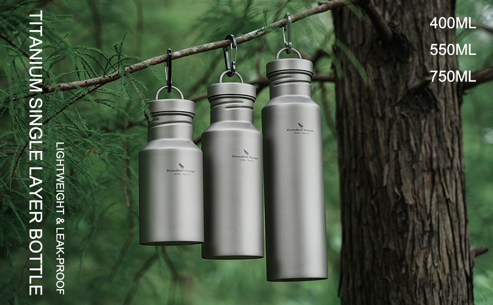 Фляга для води iBasingo Titan 550ml - Металева, для туризму, спорту, з широким горлом