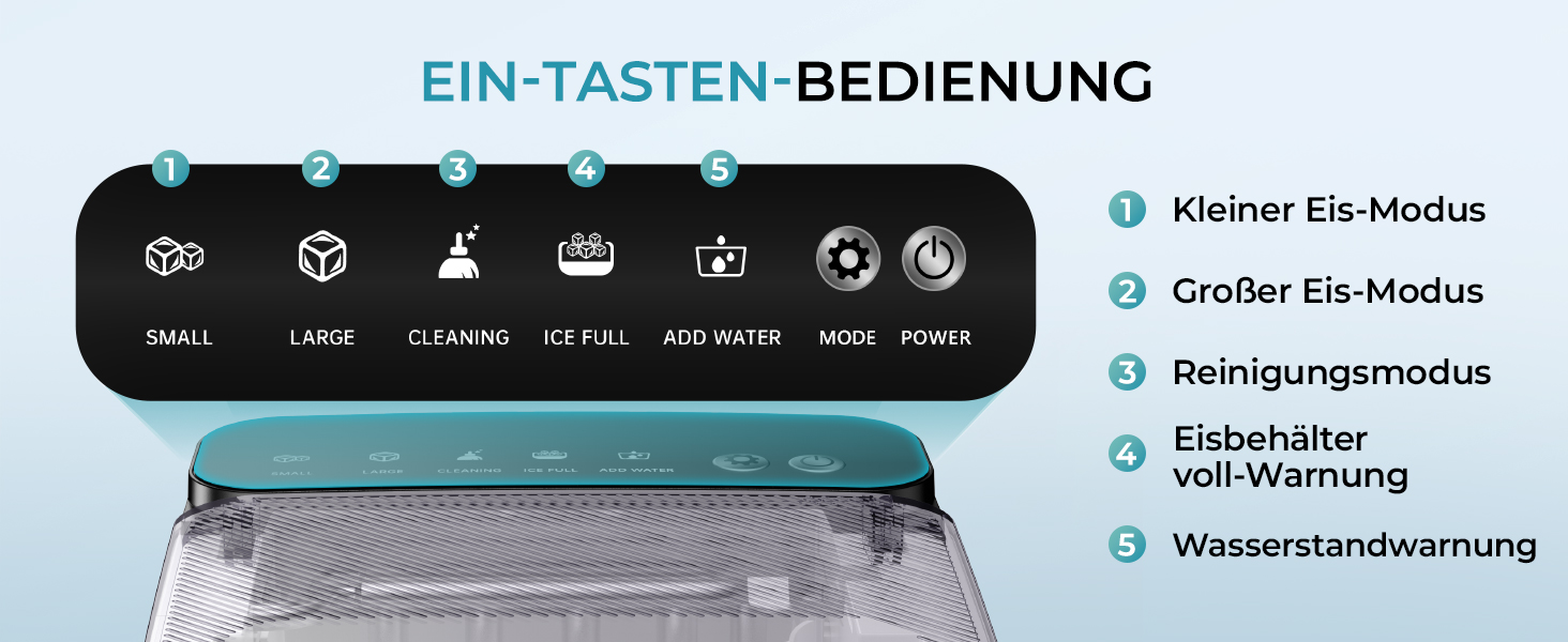 Машина для приготування льоду EUHOMY, компактний дизайн, однокнопкове керування, 9 кубиків льоду у 2 розмірах, автоматичне очищення, інтелектуальні сповіщення, прозорий кришка, чорний колір, для офісу/кухні/спальні, продуктивність 12 кг/24 год