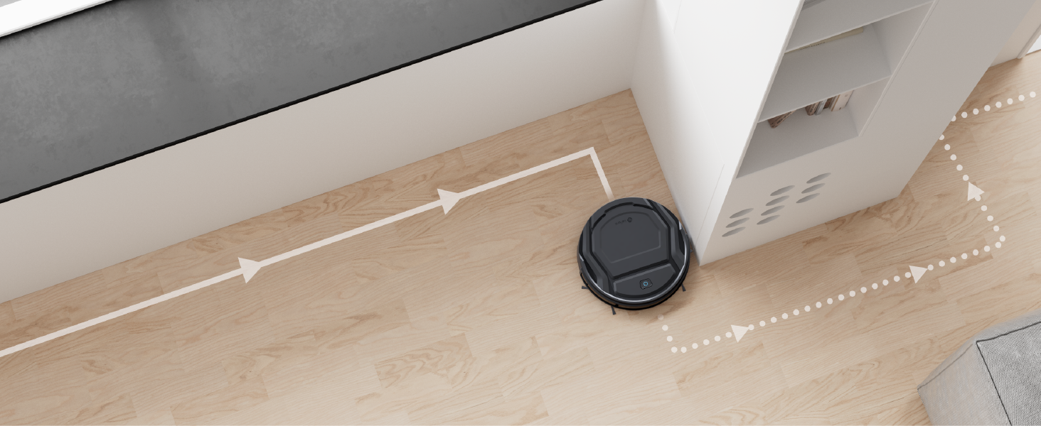 Робот-пилосос LEFANT M210P: 2200Pa, Wi-Fi, Bluetooth, 6 режимів, для твердих підлог та шерсті тварин