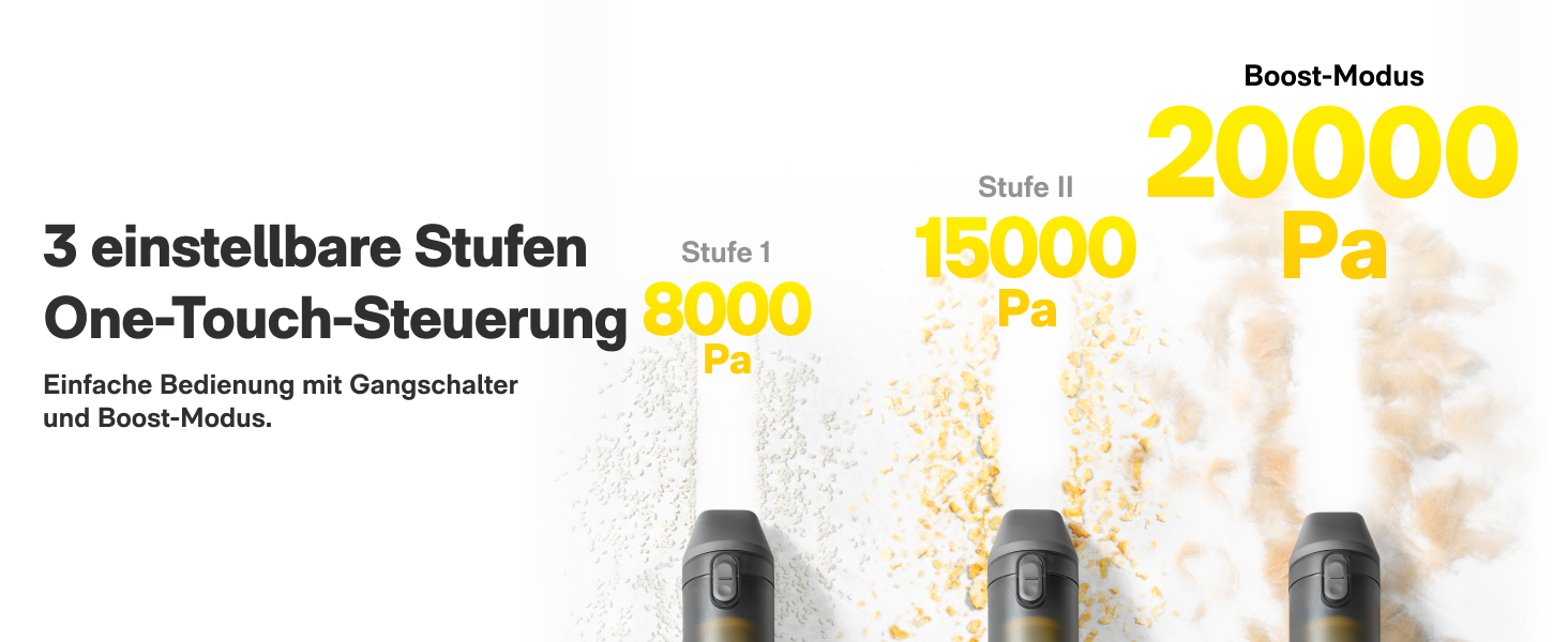 Акумуляторний ручний пилосос HOTO 20000Па 4-в-1 для авто, дому та клавіатури, бездротовий міні-пилосос з функцією обдуву