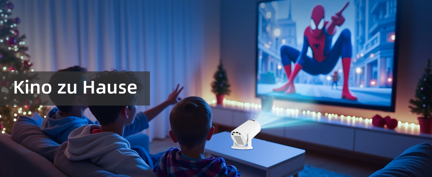 Портативний міні проєктор 4K з Wi-Fi 2.4/5G, Android 11, Full HD 1080P, HDMI, динамік (HY300Pro+)