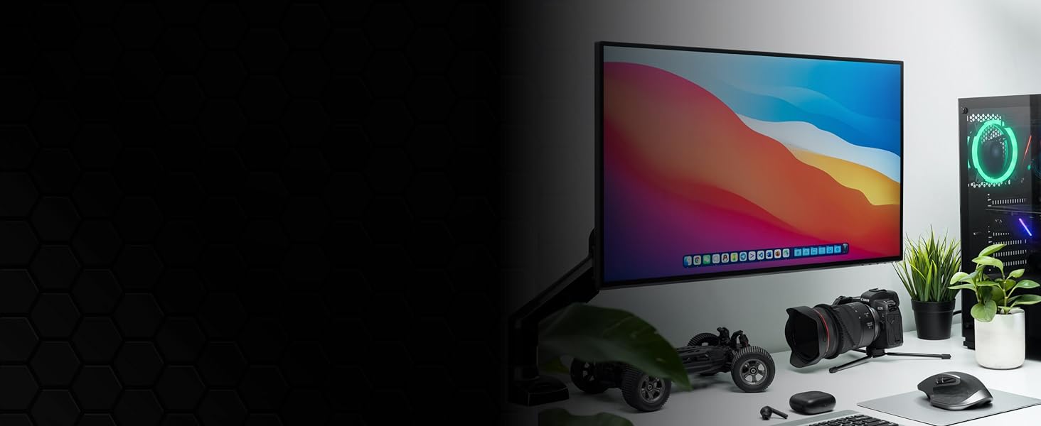 Кріплення для монітора Invision MX200, 19-32 дюйми, VESA 75/100 мм, регульоване, для офісу та дому