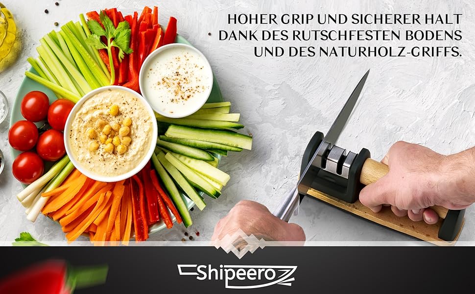 Точилка для ножів Shipeero – переможець тесту, професійна, з екологічного буку
