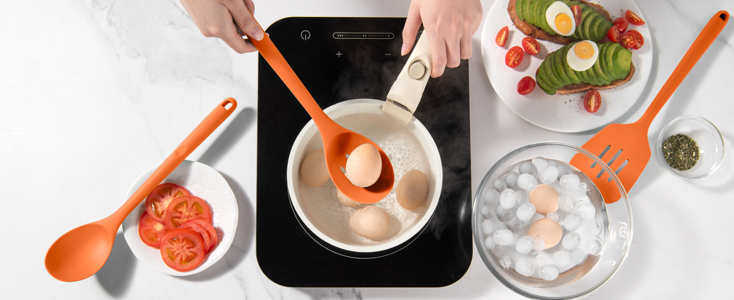 Набір кухонних аксесуарів U-Taste з силікону (5 шт.), стійкий до 315°C, BPA-free, для приготування, перемішування, обсмажування