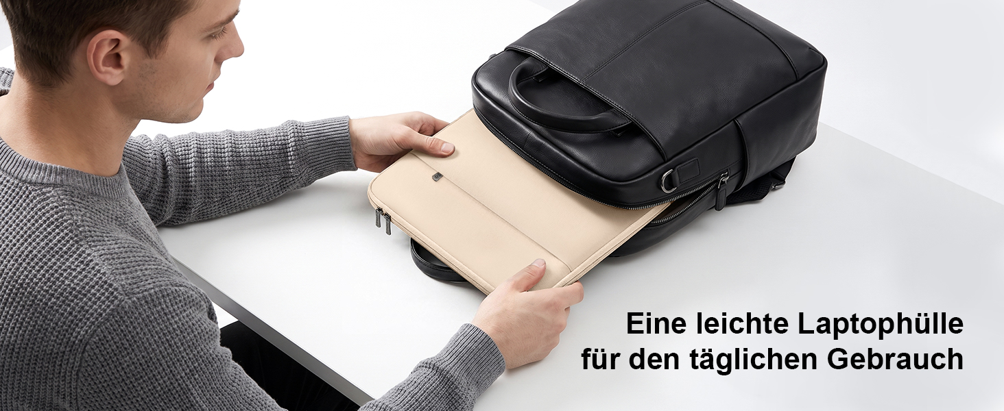 Чохол-сумка для ноутбука DOMISO для MacBook Pro 14 дюймів, захисний м'який кейс, бежевий