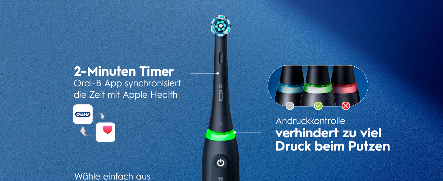 Електрична зубна щітка Oral-B iO Series 5, Matt Black (чорна матова), 1 щітка + 3 смінні насадки та футляр