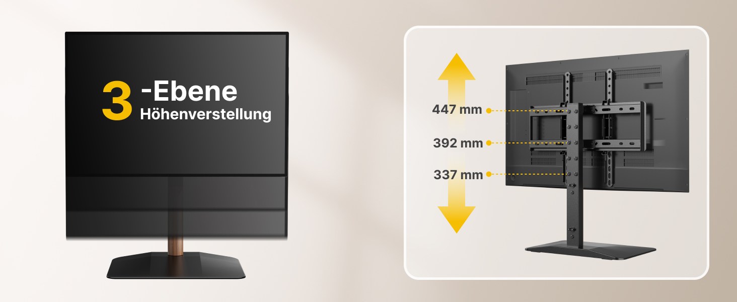 Настільна підставка для телевізора monTEK для LCD LED OLED ТВ від 32 до 65 дюймів