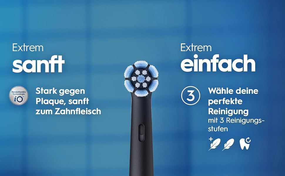 Електрична зубна щітка Oral-B iO Series 2 з магнітною технологією, 3 режими чищення, колір Night Black