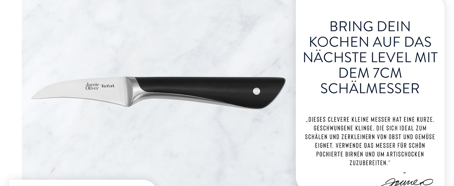 Набір кухонних ножів з підставкою Jamie Oliver by Tefal (5 предметів), сталь, акація, коричневий, K267S556