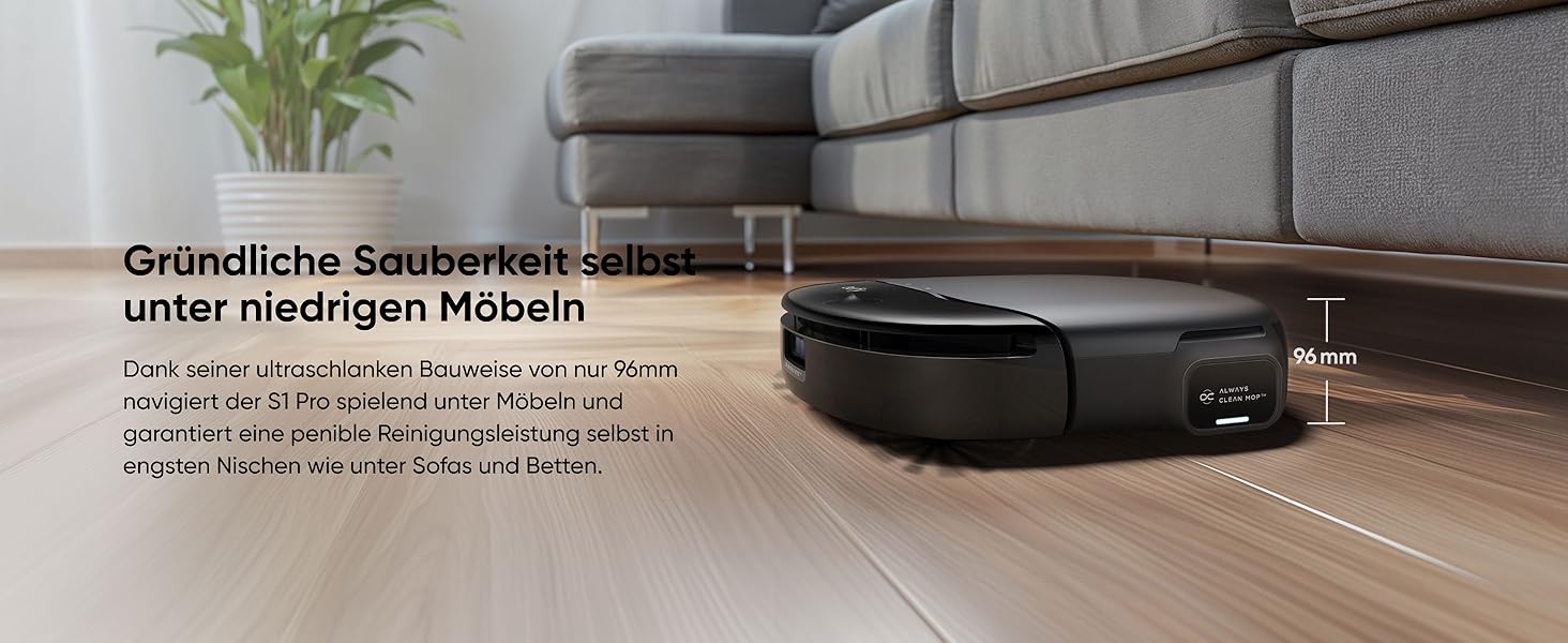 Робот-пилосос eufy L60 з базою самостійного очищення, потужність 5000Pa, захист від намотування волосся, 60 днів без випорожнення, iPath лазерна навігація (відновлений) (S1 Pro)