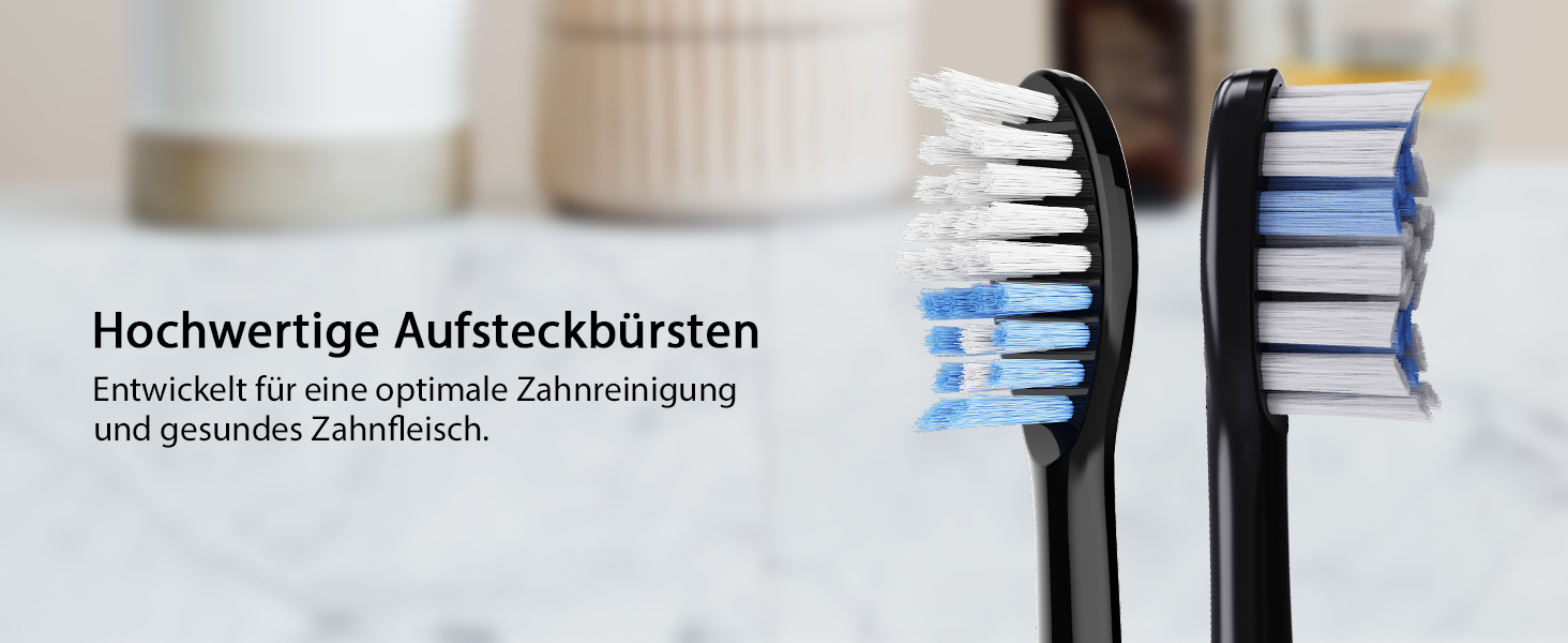Електрична зубна щітка Tristan Auron SonicMaster (Блакитна) - 6 голів + чохол - 5 режимів, 55000 VPM, таймер 2 хв, 100 днів гарантії