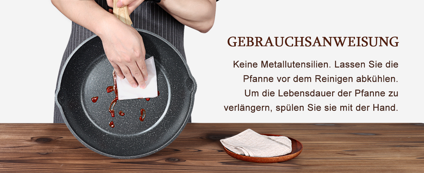 Сковорода з високим бортиком GiPP, 30 см, з кришкою, керамічне антипригарне покриття, 4.3 л, для всіх типів плит, білий (сірий), без PFOA/PFOS