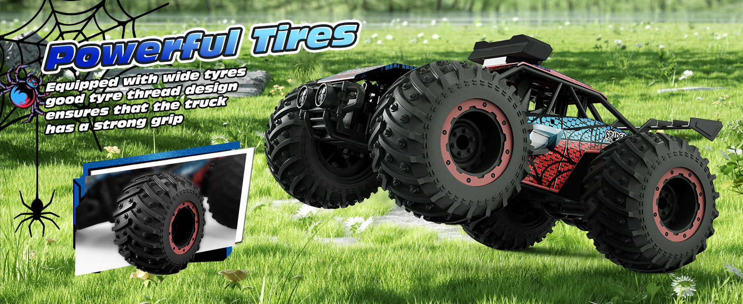 RC Truck Tecnock 1:20 Позашляховик на радіокеруванні з LED, 2 акумулятори, 10 км/год, 2.4 GHz, для хлопчиків та початківців