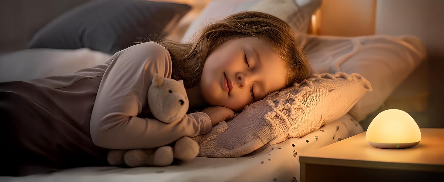 Нічник дитячий JolyWell RGB, силіконовий, USB акумулятор, з таймером, димування, сенсорний, для ліжечка, декор кімнати, подарунок білий