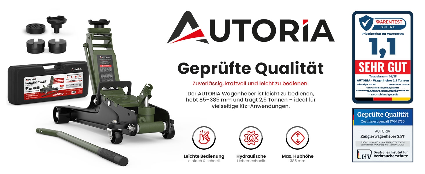 Гідравлічний домкрат Wagenheber 2.5T низькопрофільний для легкових авто та авто з низькою посадкою, зелений оливковий, до 2500 кг, з кейсом та 3 гумовими накладками