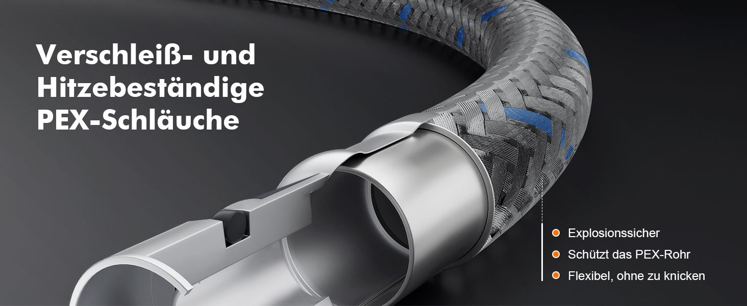 Змішувач для умивальника Ibergrif M11050 з одним важелем, високий (60 мм), хром, без підйомника, керамічна картридж, без крапель, водозберігаючий, 3/8″ з'єднання