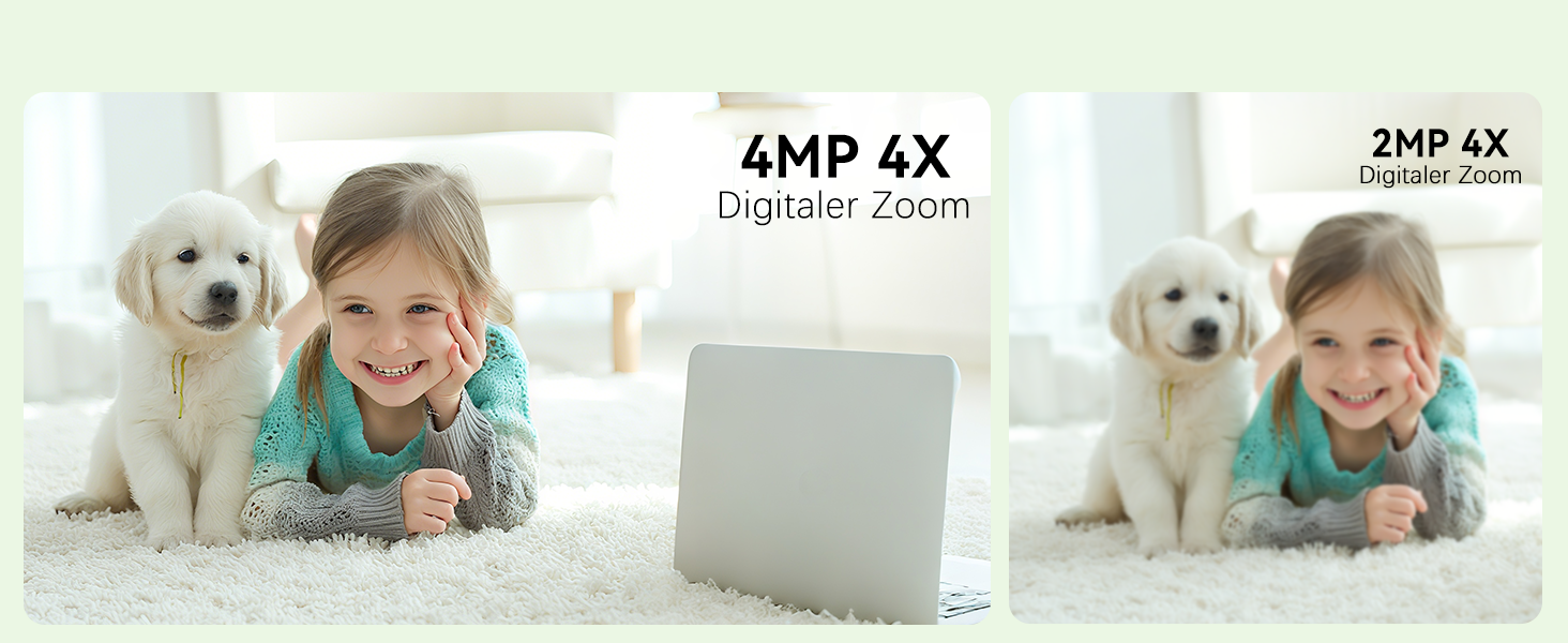 Відеоняня COCOCAM 2K 4MP з камерою та монітором 5 дюймів, Wi-Fi 2.4/5GHz, ШІ-розпізнавання, датчик перекриття обличчя та сну на животі, автотрекінг, ІК нічний зір