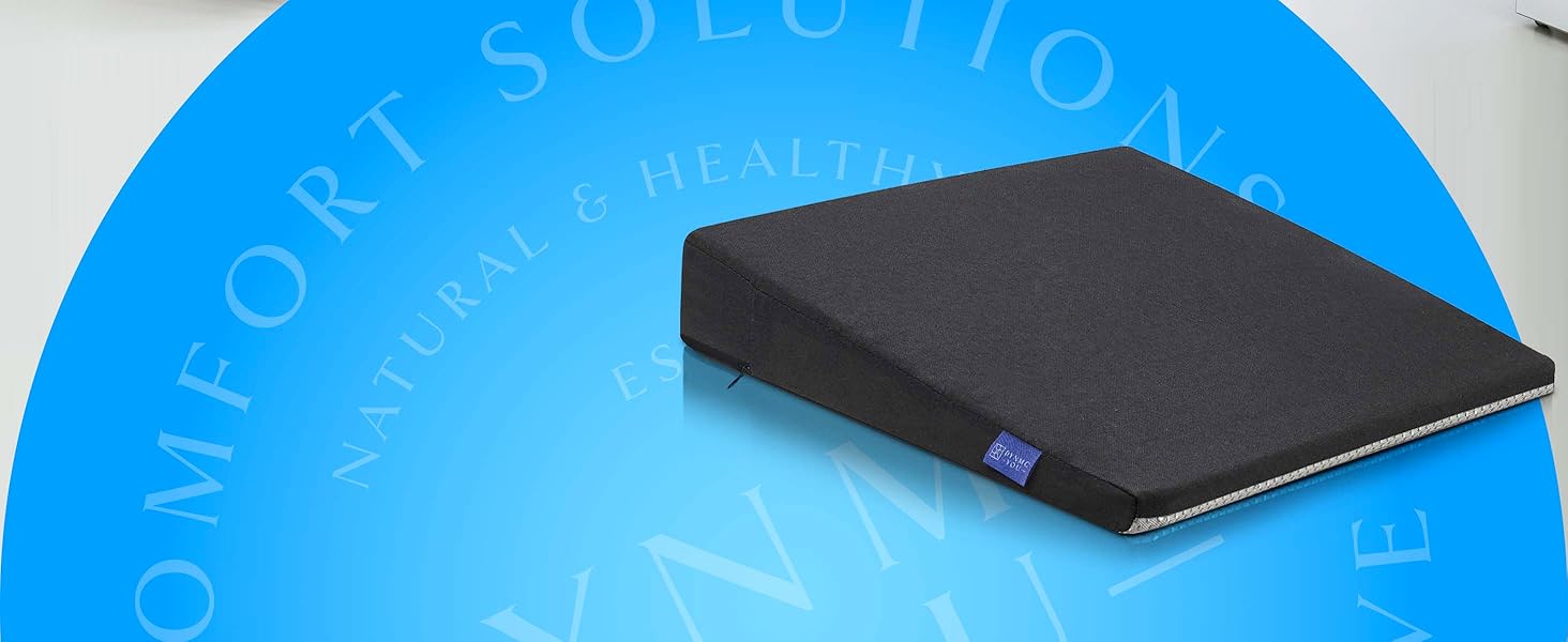 Подушка-підсидник DYNMC Bequeme для дорослих та дітей, ортопедична підставка на стілець та в авто, розроблена з фізіотерапевтами (Чорний)