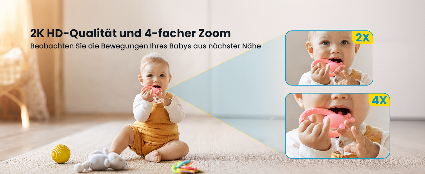 Відеоняня ieGeek 2K з камерою та нічним баченням, 5