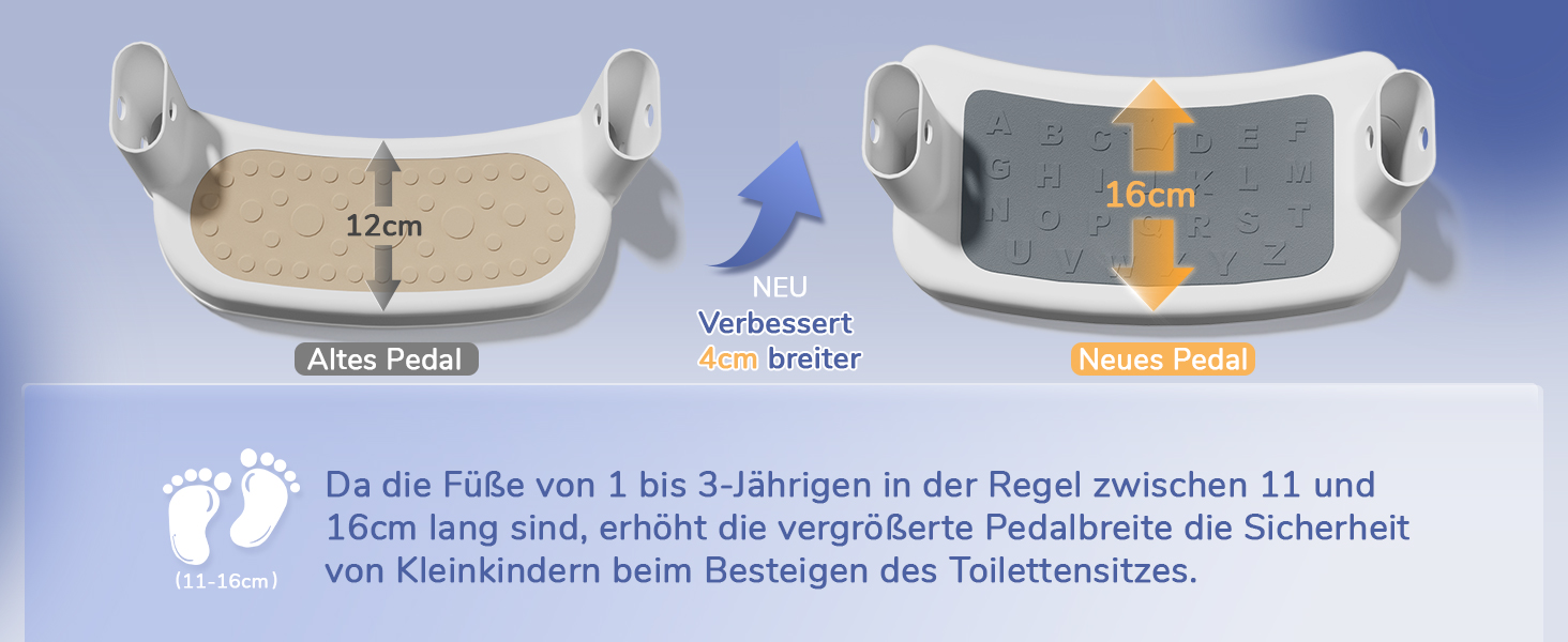 Сидіння для унітазу дитяче з драбинкою DEANIC, м'яке PU, для дітей 1-7 років, універсальний розмір 38-47 см (Сірий)