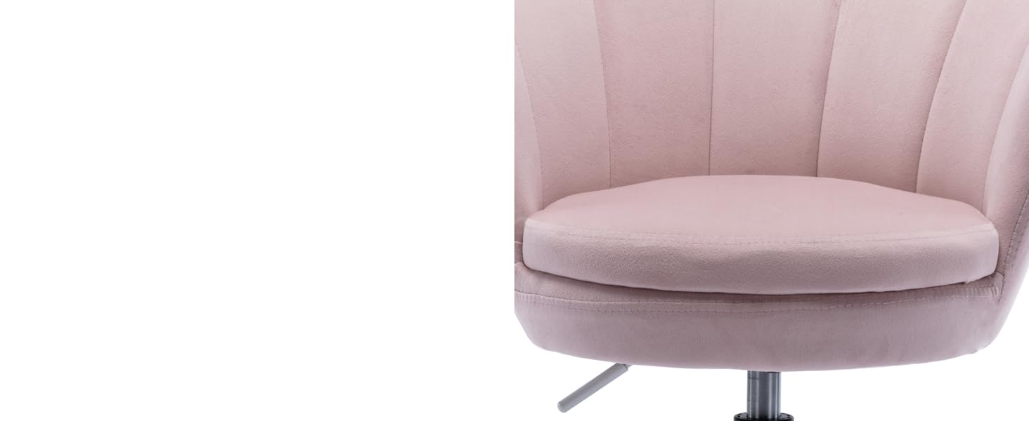 Дитячий стіл-крісло регульоване, поворотне, з м'якою оббивкою з велюру, квітка, зручне офісне крісло для дівчаток, рожеве