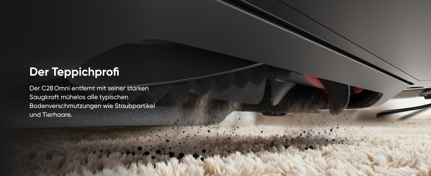 Робот-пилосос Eufy C28 з функцією миття підлоги, HydroJet самоочисний валик, потужність 15000Pa, 5-в-1 Omni-станція, антизаплутувальна щітка, розпізнавання перешкод за допомогою ШІ