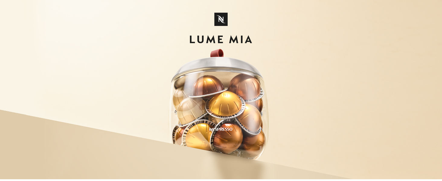 Диспенсер для капсул Nespresso LUME Mia | Елегантне зберігання капсул кави | Місткість: 60 капсул