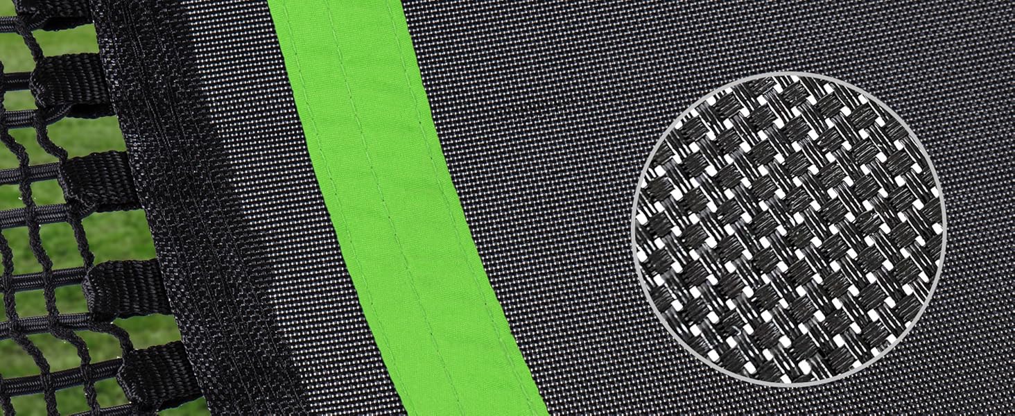 Батут KINETIC SPORTS без пружин 'Bungee Safety Elite' Ø 305 см, зелений - для дітей та дорослих, AirMAXX, вуличний, тихий