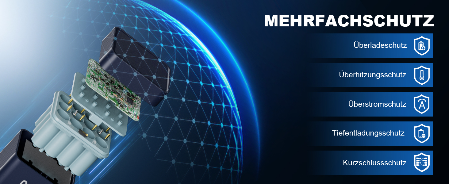Набір акумуляторів AA 1.5V 3600mWh (12 шт.) з зарядним пристроєм, перезарядні пальчикові батарейки