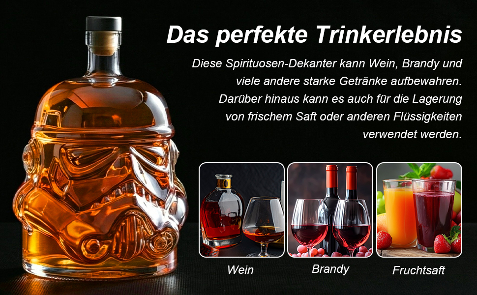 Набір для віскі: декантик, келихи та щітка для чищення. 750 мл