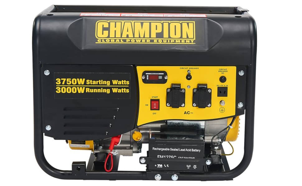 Генератор Champion Power Equipment Mighty Atom 9200i-EU (3500 Вт, бензин, інверторний) – для кемпінгу та відпочинку на природі