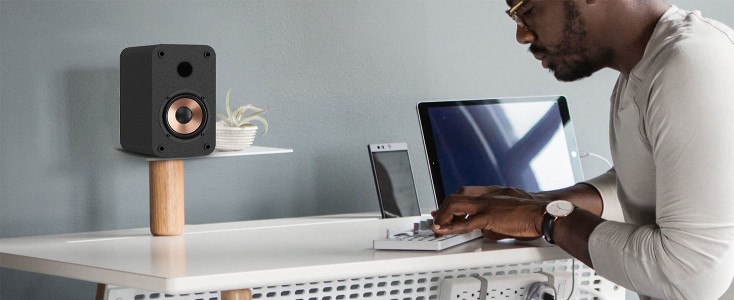 LONPOO LP-42S: Компактна Bluetooth колонка з USB, AUX, 3-дюймовим динаміком та дерев'яним корпусом