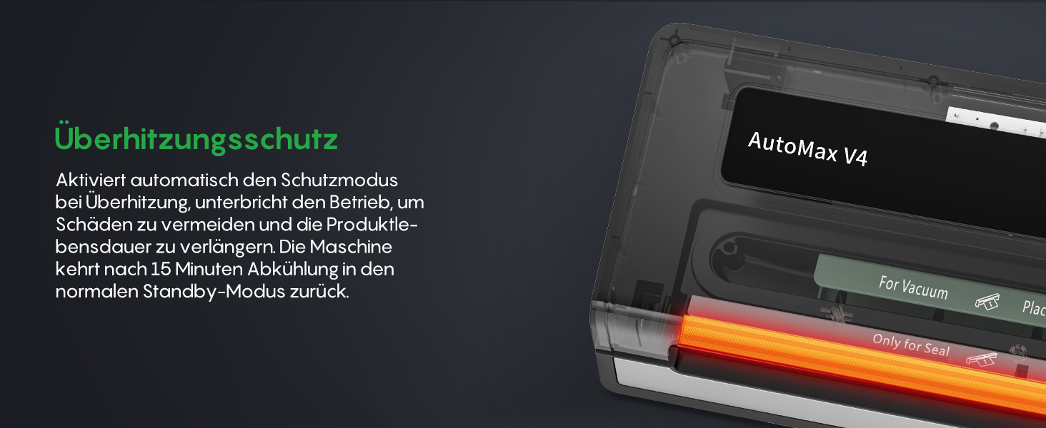 Вакууматор FRESKO Automax V2, автоматичний вакуумний пакувальник 140W з подвійним термозапечатуванням, режимами «Сухий/Вологий» та набором для консервації (чорний)