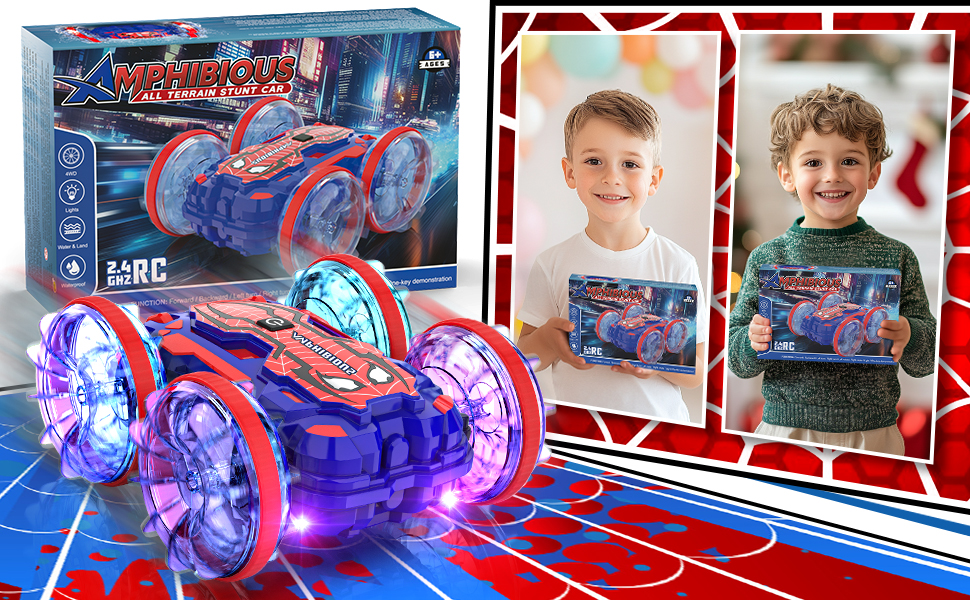 Позашляховик на радіокеруванні Monster Truck RC для хлопчика 6-12 років, блакитний - іграшковий автомобіль 2.4 GHz