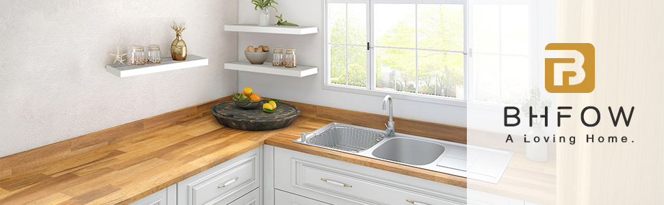 Набір білих настінних полиць-невимок (3 шт.) для ванної, спальні, вітальні та кухні — приховані полиці для декору та зберігання