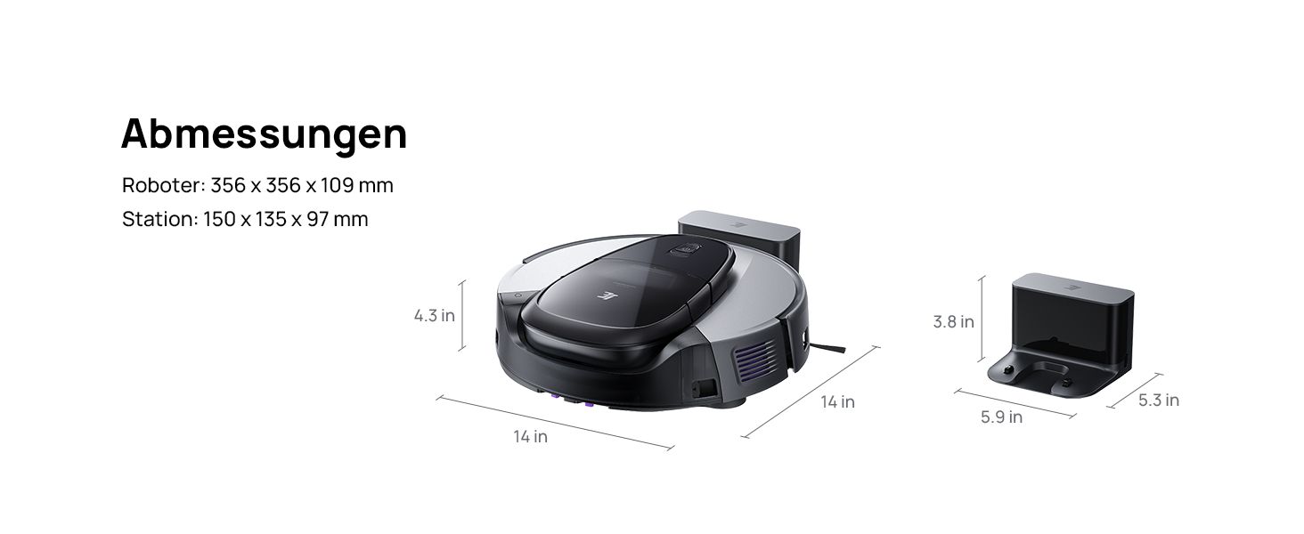 Робот-пилосос 3i G10+ з функцією миття підлоги, автоматичним компакттором сміття, потужністю всмоктування 18000 Па, вбудованою бічною щіткою та миючим мопом, інтелектуальною навігацією та уникненням перешкод за допомогою ШІ