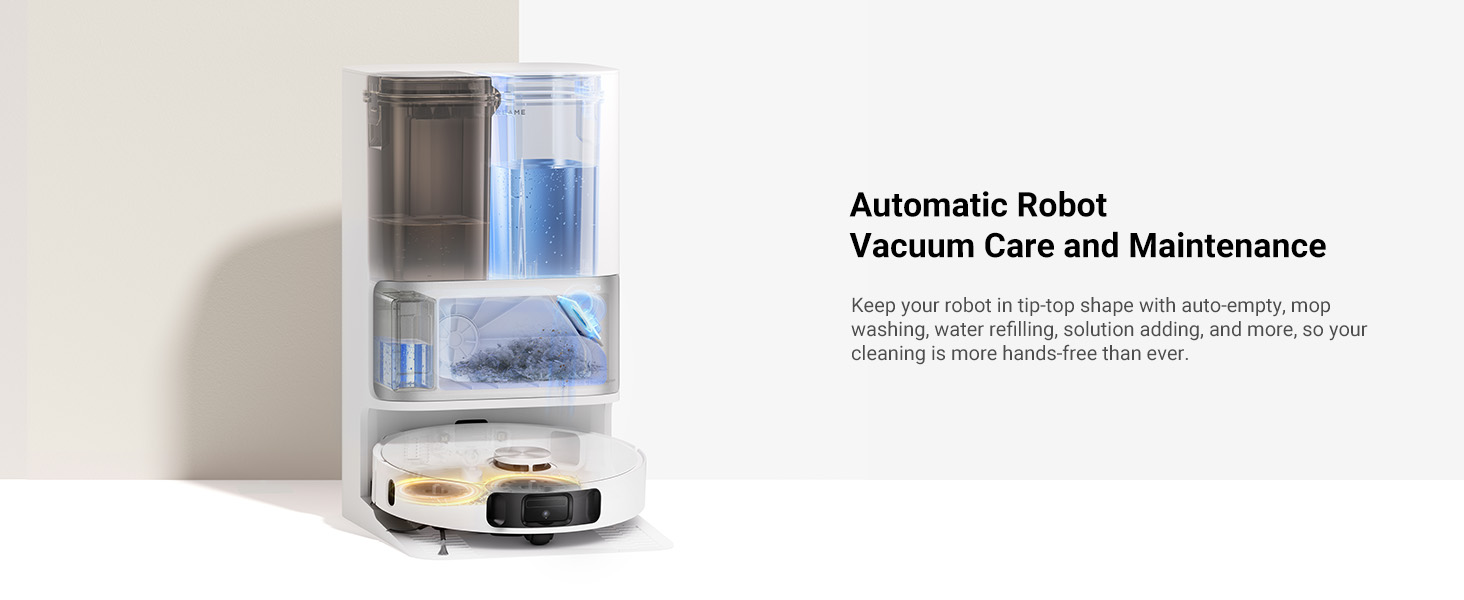Робот-пилосос Dreame L10s Ultra Gen 2 з миючим модулем, 10000Pa, LiDAR, MopExtend, автомийка та сушка, самостійне очищення та поповнення, підйом мопа 10,5 мм