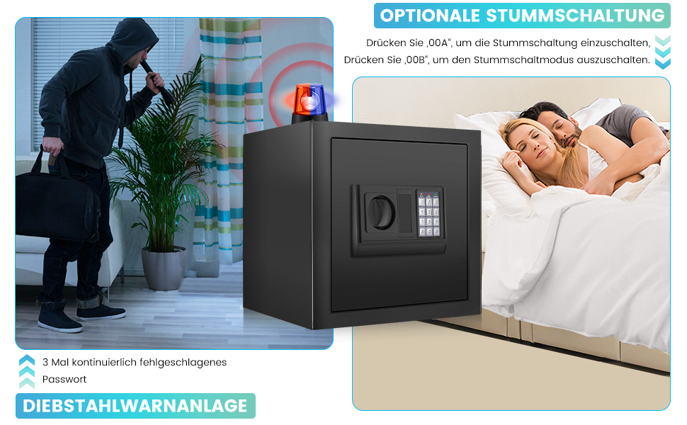 Великий сейф для дому: вогнестійкий, водонепроникний, з ключем та кодовим замком, 40л