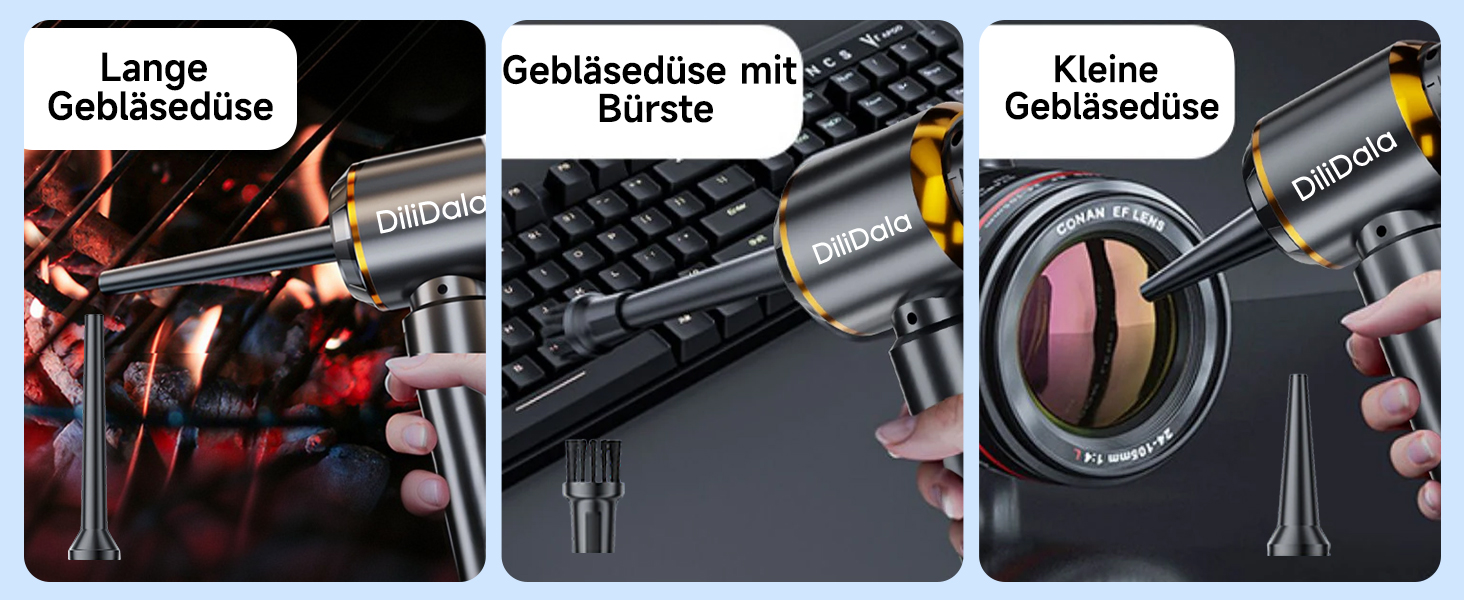 Акумуляторний ручний автомобільний пилосос 26000Па з безщітковим двигуном, 3 режими потужності, швидка зарядка, для авто, шерсті тварин та диванів, сірий