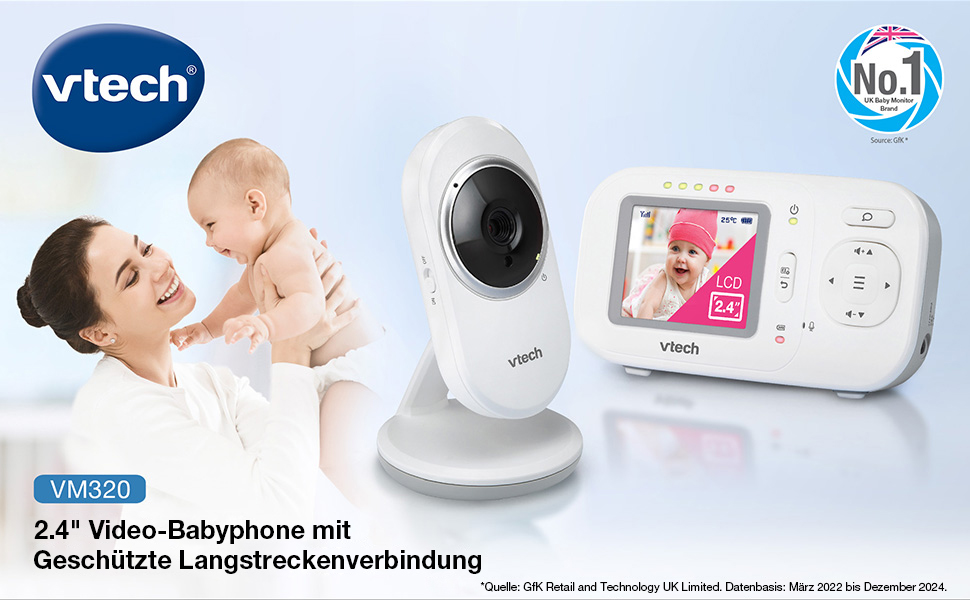 Відеоняня VTech VM320 з дисплеєм 2.4