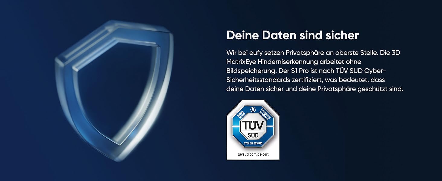 Робот-пилосос eufy L60 з базою самостійного очищення, потужність 5000Pa, захист від намотування волосся, 60 днів без випорожнення, iPath лазерна навігація (відновлений) (S1 Pro)